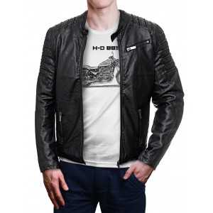 T-shirt with jacket Harley Davidson 883. Gift for bikers.