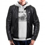 T-shirt with jacket Triumph Rocket III. Gift for bikers.
