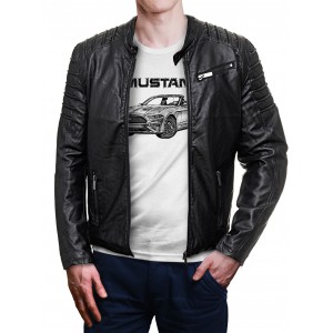 T-shirt with jacket for Ford Mustang VI generation convertible owners.