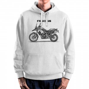 White T-shirt with BMW F650 GS for motorcycles enthusiast