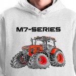 Hoodie with your tractor Kubota M7 Series