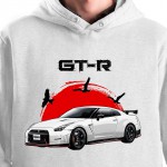 Hoodie with rice rocket Nissan GT-R Nismo