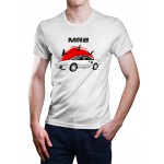 White T-shirt with Toyota MR2 Mk1 for Japan Car enthusiast