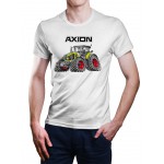 White T-shirt with Claas Axion 950-920 for tractors enthusiast