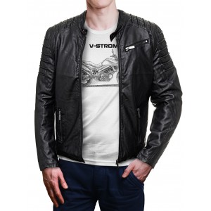 T-shirt with jacket Suzuki V-Strom DL 650 2011. Gift for bikers.